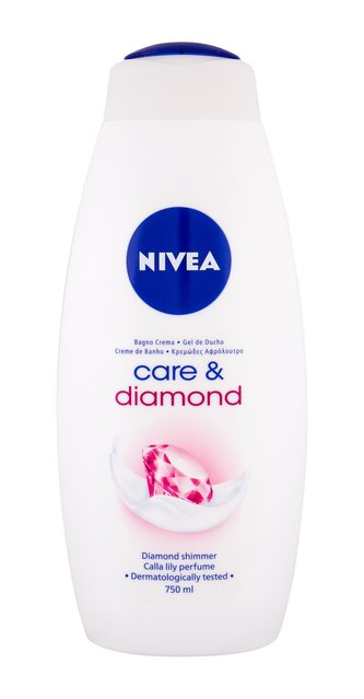 Nivea Care & Diamond Sprchový krém 750 ml pro ženy Nivea Care & Diamond Sprchový krém 750 ml pro ženy