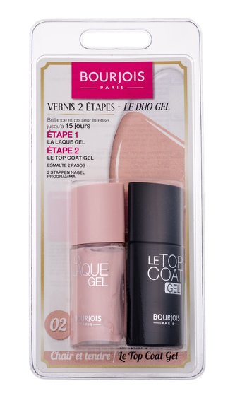 BOURJOIS Paris La Laque Gel barevný gelový lak 10 ml + vrchní gelový lak Le Top Coat 10 ml