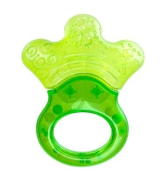 Chladící kousátko s chrastítkem, Canpol Babies, zelené