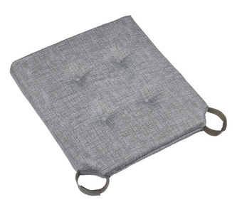 Sedák hladký Ulla - světle šedá - 40x40 cm, hladký - vykrojené rohy