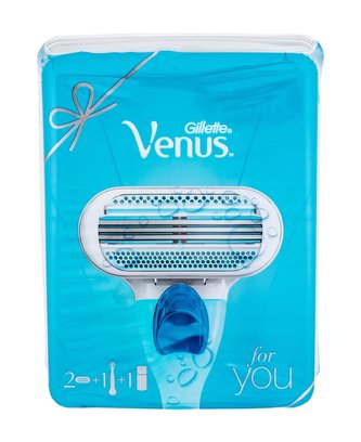 Gillette Venus holicí strojek s jednou hlavicí 1 ks + náhradní hlavice 1 ks + gel na holení Satin Care Pure & Delicate 75 ml