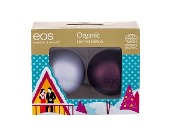EOS Organic balzám na rty 7 g + balzám na rty 7 g Sugarplum