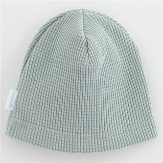 Kojenecká bavlněná čepička New Baby Luxury clothing šedá - velikost 92/98