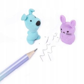 Gumki Zwierzaki D (36szt) KIDEA