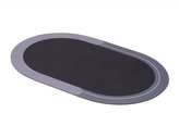 DURAplast Absorpční koupelnová předložka, CLEAN&DRY, ovál, šedá