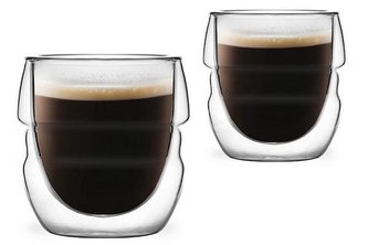 Vialli Design Sada 2 dvoustěnných sklenic, 70 ml, SFERICO 7947