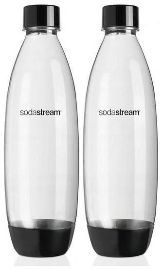 SodaStream TwinPack Fuse sada lahví, 2 kusy, 1 l, PET, černé