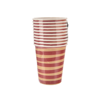 Kelímek papír JUNGLE červený 10 ks 250 ml