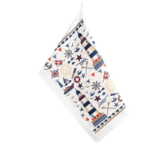 Kuchyňská utěrka 1ks - moře - modrá - 40x60 cm