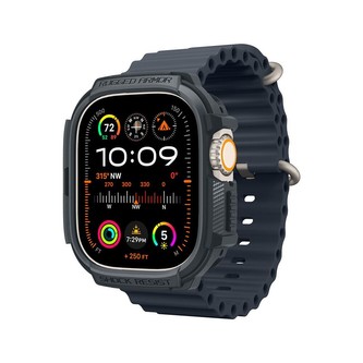 Spigen Rugged Armor, dark gray - Apple Watch Ultra 2/1 49mm
