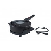 remoska PRIMA GLASS BLACK, d29x11cm, 4,0l, sklo, P32F