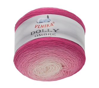 Příze DOLLY OMBRE - růžová - 250g / 875 m