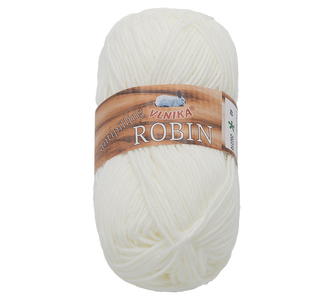 Příze ROBIN - bílá - 100g / 150 m