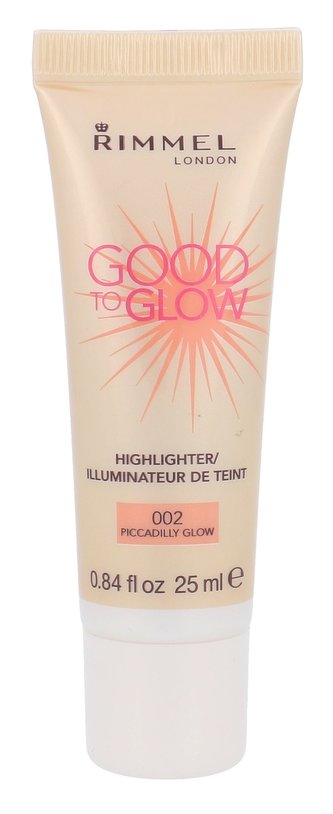 Rimmel London Good To Glow Rozjasňovač 25 ml 002 Piccadilly Glow pro ženy