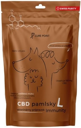 Curepoint CBD pamlsek Immunity L 100g