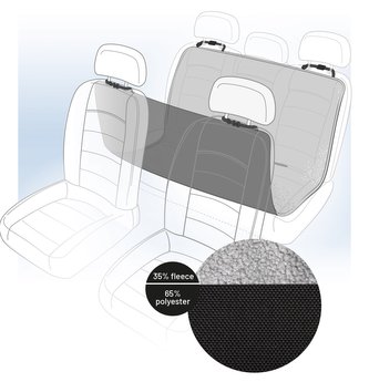 Potah do auta Flamingo černošedý 146x143cm Potah do auta Flamingo černošedý 146x143cm