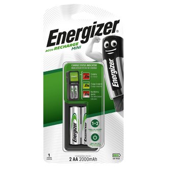Nabíječka baterií "Mini", AA/AAA, 2x2000 mAh AA, ENERGIZER