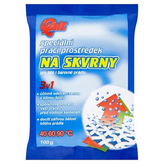 Qalt 3v1 speciální prací prostředek na skvrny pro bílé i barevné prádlo 100 g