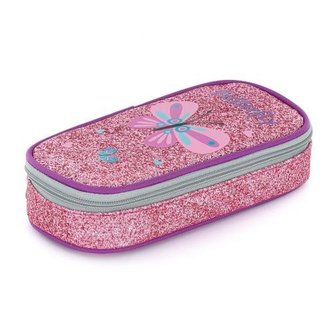 Pouzdro etue komfort, třpytivý efekt Motýl