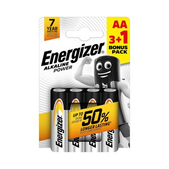 Baterie Energizer Alkaline Power AA 3+1 zdarma