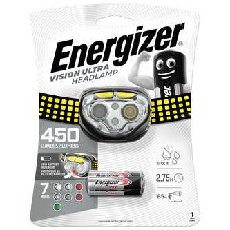 Čelovka "Vision Ultra", 2 LED, 3xAAA, ENERGIZER