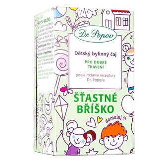 Šťastné bříško, dětský bylinný čaj, 30 g Dr. Popov