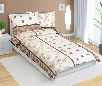 Povlečení krepové - hnědý list - 140x220, 70x90 cm Povlečení krepové - hnědý list - 140x220, 70x90 cm