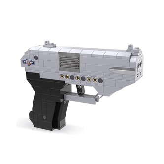 CaDA stavebnice dvouhlavňová pistole 250 dílků, střílí plastové tyčinky