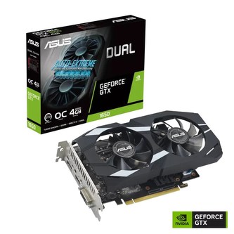 ASUS VGA NVIDIA GeForce GTX 1650 DUAL OC EVO 4G, 4G GDDR6, 1xDP, 1xHDMI, 1xDVI ASUS VGA NVIDIA GeForce GTX 1650 DUAL OC EVO 4G, 4G GDDR6, 1xDP, 1xHDMI, 1xDVI