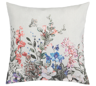 Povláček EMA - kvítí fialová, šedá - 45x45 cm Povláček EMA - kvítí fialová, šedá - 45x45 cm