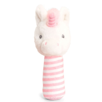 KEEL SE1006 - Třpytivý jednorožec chrastítko 14 cm