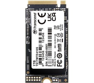 TRANSCEND SSD 1TB 410S, M.2 2242, PCIe Gen4x4, NVMe, 3D TLC, DRAM-less TRANSCEND SSD 1TB 410S, M.2 2242, PCIe Gen4x4, NVMe, 3D TLC, DRAM-less