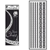 Samolepka na textil sametová, zažehlovací,motiv GALONS ETOILES ARMY- hvězdy a pruhy