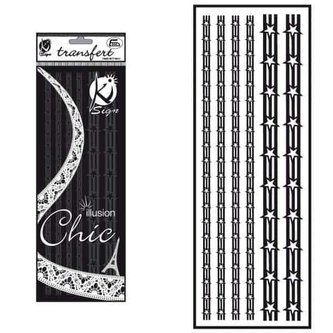 Samolepka na textil sametová, zažehlovací,motiv GALONS ETOILES ARMY- hvězdy a pruhy