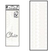 Samolepka na textil sametová, zažehlovací,motiv RUBANS DENTELLE2 - krajkový lem 2