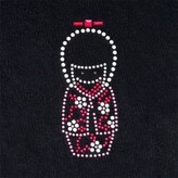 Samolepka na textil zažehlovací štrasová KOKESHI