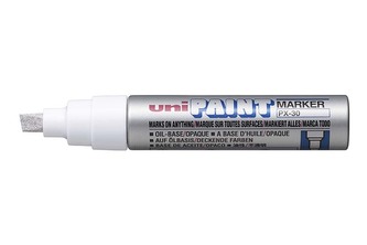 Lakový popisovač "PX-30", stříbrná, 4-8,5 mm, UNI 2UPX30E