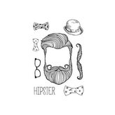 Samolepka na textil, zažehlovací, 19x28 cm, motiv HIPSTER
