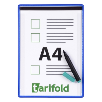 tarifold kontrolní magnetický rámeček s kapsou, A4, modrý, 5 ks