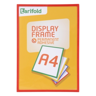 tarifold Display Frame - samolepicí rámeček, A4, červený, 1 ks