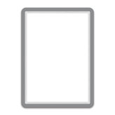 tarifold Magneto - samolepicí rámeček, A5, šedý, 2 ks