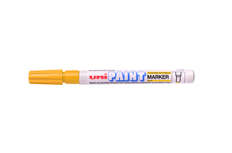 Lakový popisovač "PX-21", žlutá, 0,8-1,2mm, UNI