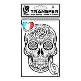 Samolepka na textil zažehlovací, motiv TETE de MORT 2 -lebka 2