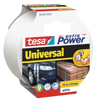tesa opravná páska Extra Power Universal, 10 m x 50 mm, textilní, silně lepicí, bílá tesa opravná páska Extra Power Universal, 10 m x 50 mm, textilní, silně lepicí, bílá