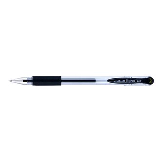 Gelové pero "UM-151", černá, 0,38mm, s uzávěrem, UNI