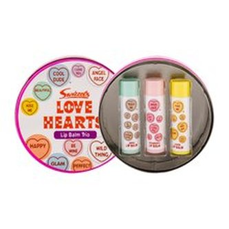 Swizzels Lip Balm Trio balzám na rty 3 x 4 g + plechová dóza