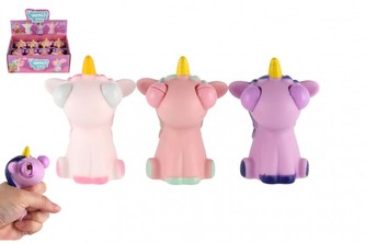 Jednorožec antistresový mačkací guma 9cm 3 varianty (1 ks)