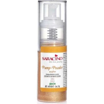 Třpytky v rozprašovači zlatá 10g - Saracino