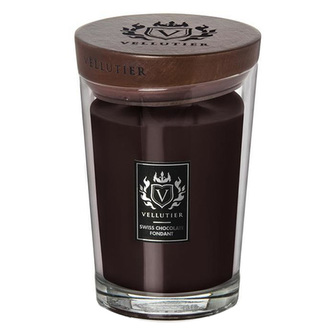 Large Candle - Swiss Chocolate Fondant, Large Candle | Brown | Edible | Swiss Chocolate Fondant