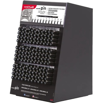 UNI displej PIN 132 ks, plastový, prázdný, otevřený, 3 řady - 11 x 4 ks, Š 18 V 28 H 16,5 cm